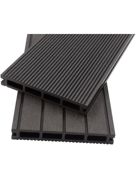 KomplettSet WPCTerrassendielen, inkl. Unterkonstruktion, 1 m²