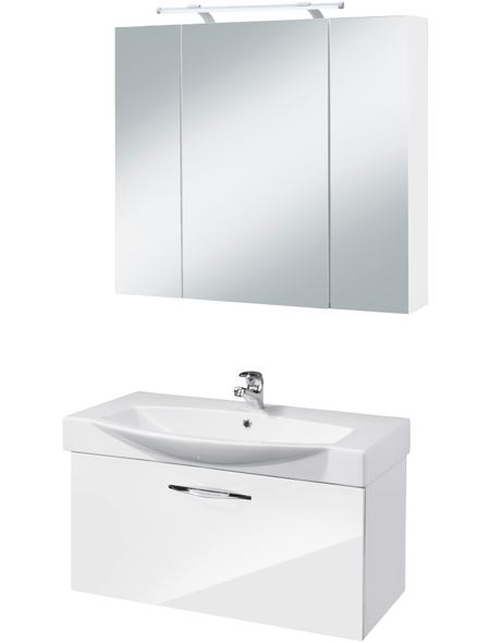 badmobel hagebau, badmöbel-set »sizilien«, 80 cm, 3-teilig standard » badmöbel-sets, Design ideen